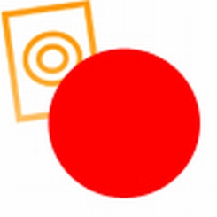 PVC rond staf rood