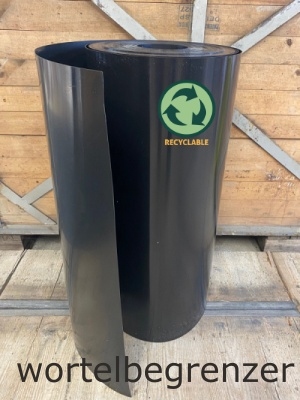 HDPE wortelbegrenzer zwart 2 mm dikte 1 mtr
