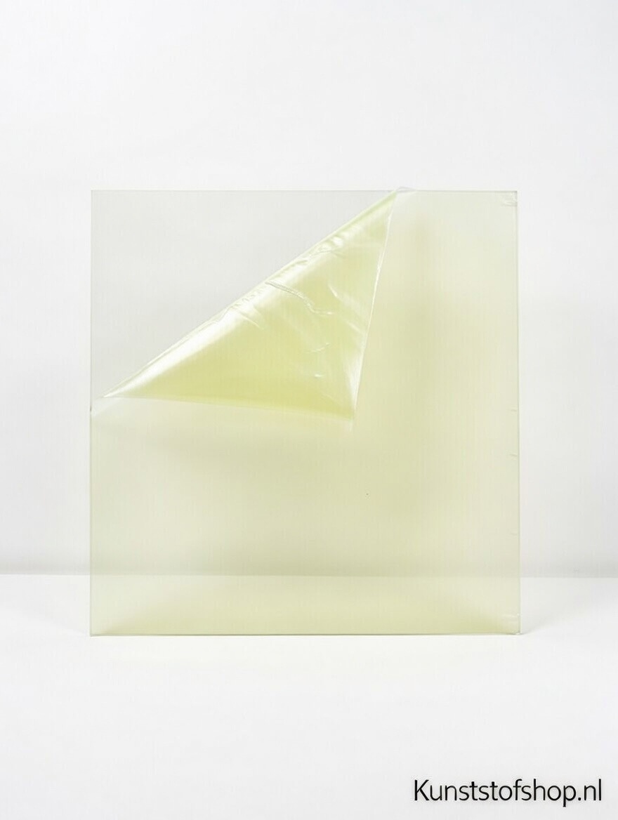 Polyester folie transparant anti reflex met beschermfolie