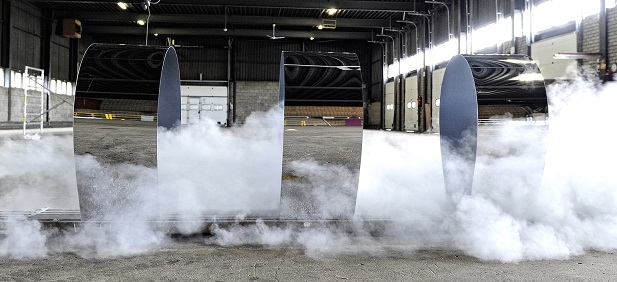 Polystyreen plaat zilver spiegel