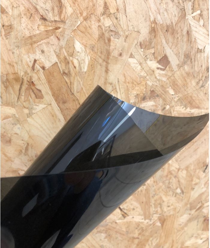 PVC folie transparant zwart smoke E211