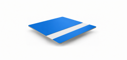 Graveerplaat blauw-wit
