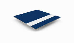 Graveerplaat donkerblauw-wit