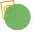 Acrylaat rond staf transparant groen