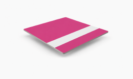 Graveerplaat roze-wit